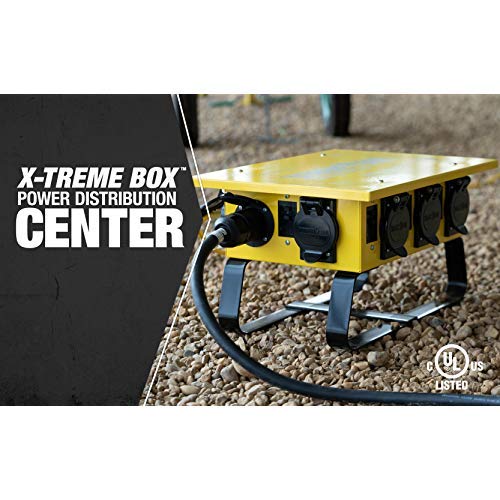 Power Box Log Southwire X-treme Power Distribution Box, Temporary Power Box, 50-Amp ...