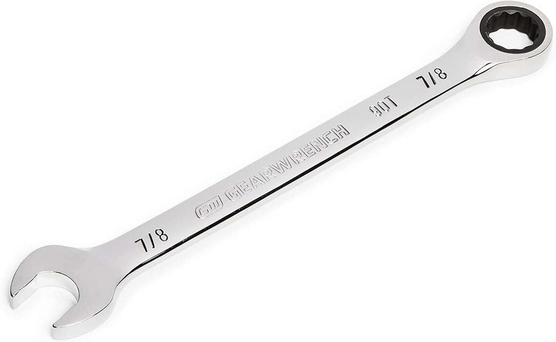GEARWRENCH 86951 7/8" 4 Degree Swing Arch 12 Point Ratcheting Combination Wrench