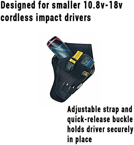 Custom Leathercraft 5021 Impact Driver Holster, Black