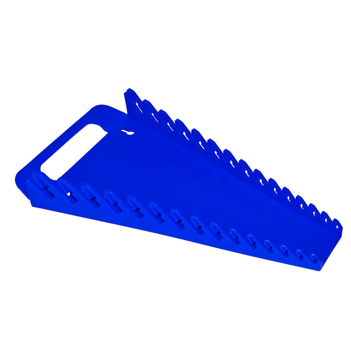 Ernst Manufacturing 5055 15-Wrench Gripper Portable Wrench Organizer - Versatile, One-Handed Access, Fits 1/4" to 1 1/8" & 6-20 mm, Blue