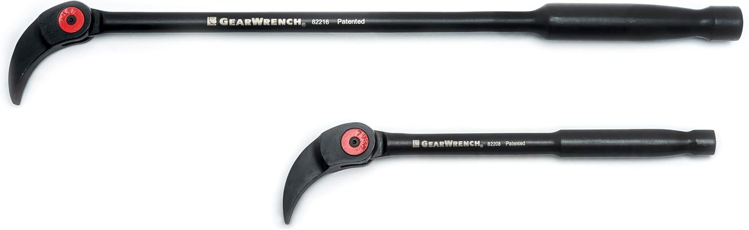 GEARWRENCH 2 Pc. Indexing Pry Bar Set, 8" & 16" - 82300 2-piece kit