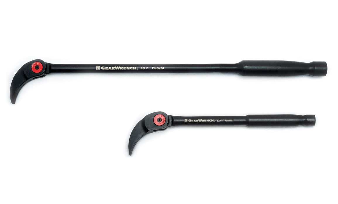 GEARWRENCH 2 Pc. Indexing Pry Bar Set, 8" & 16" - 82300 2-piece kit