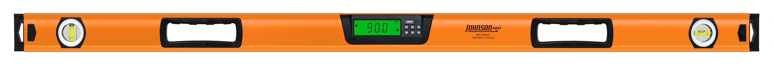 Johnson 1760-4800 Digital Box Level, 48", Orange