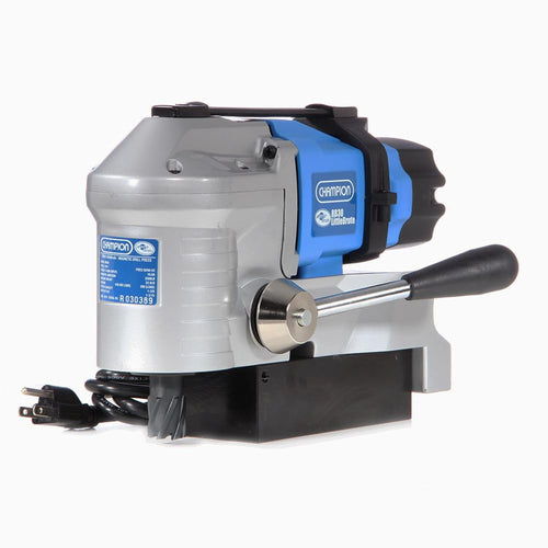 RotoBrute | ‎RB30 | Champion Cutting Tool RotoBrute RB30 LittleBrute Low Profile, Lightweight, Portable Magnetic Drill Press: Up to 1-3/8" Diameter, 1-3/16" Depth of Cut