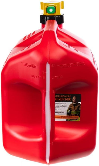 No-Spill NSP-1460, 5 Gallon Gas Can for Fuel with View Stripe,Red