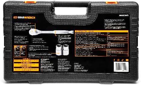 GEARWRENCH (GW90SCBMTS) 121 Piece Mechanics Hand Tool Set - 1/4" & 3/8” Drive, 90 Tooth, SAE & Metric