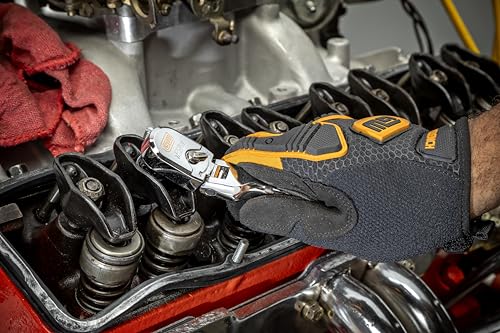 GEARWRENCH 3/8" Drive 120XP Full Polish Chrome Stubby Flex Head Teardrop Ratchet | 81212XP