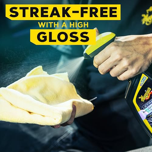Meguiar's G220216 Ultimate Insane Shine Protectant, Car Cleaning Spray That Creates a Lasting and Glossy Shine, Auto Care Product Safe for Exterior and Interior Surfaces, 16 Oz