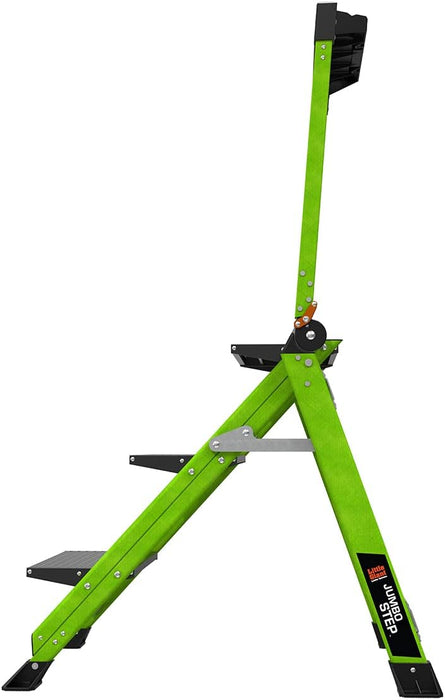 Little Giant Ladders, Jumbo Step, 3-Step, 3 Foot, Step Stool, Fiberglass, Type 1AA, 375 lbs Weight Rating, (11933)