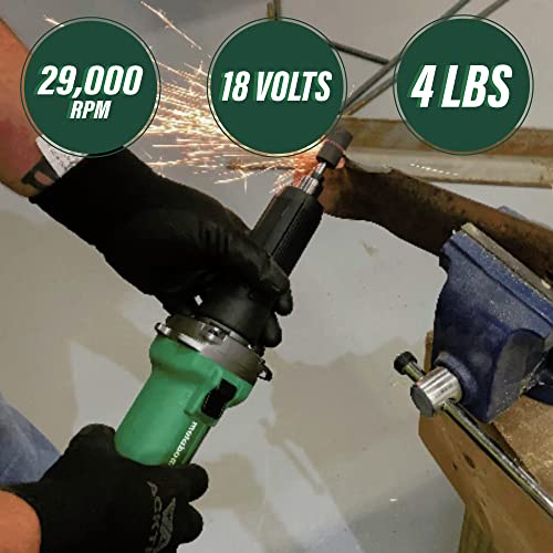 Metabo HPT 18V MultiVolt Cordless Die Grinder | Tool Only - No Battery | 2-Inch Wheel Diameter | Variable Speed | Slide Switch | GP18DAQ4