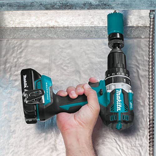 Makita 18V LXT Lithium‑Ion Compact Brushless Cordless 1/2" Hammer Driver‑Drill