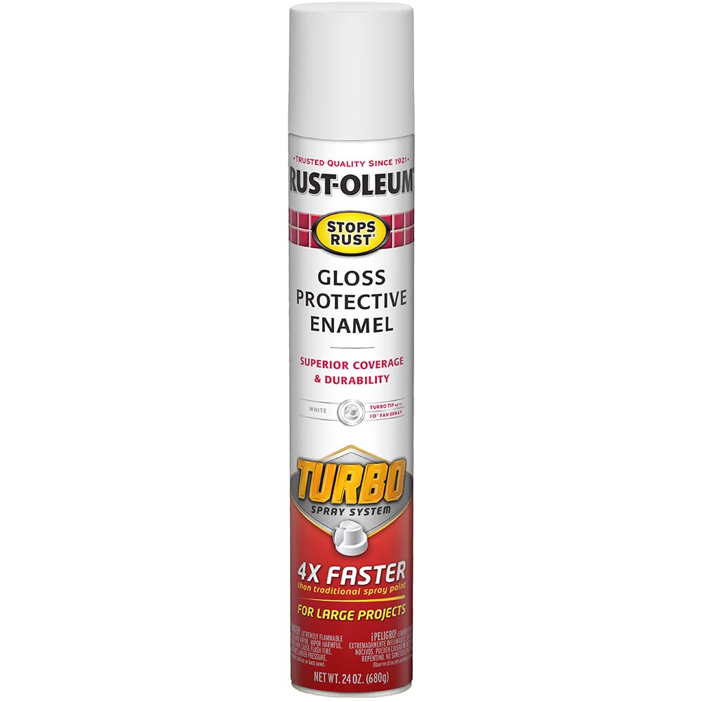 Rust-Oleum 334133 Stops Rust Turbo Spray System Spray Paint, 24 oz, Gl ...
