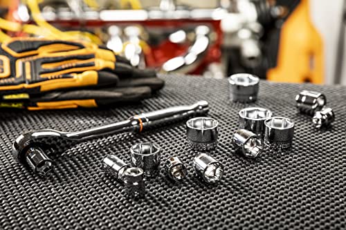 GEARWRENCH 13 Piece 3/8" Drive 6 Point SAE Stubby Socket Set - 81397