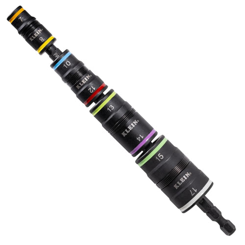 Klein Tools 32934M 8-in-1 Metric Impact-Rated Flip Socket Set