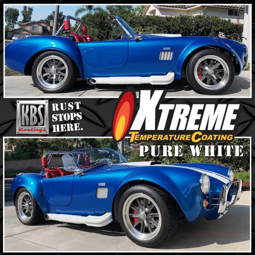 KBS Coatings 65328 Pure White Xtreme Temperature Coating - 1 Pint, Pure White, 16 Fl Oz (Pack of 1)