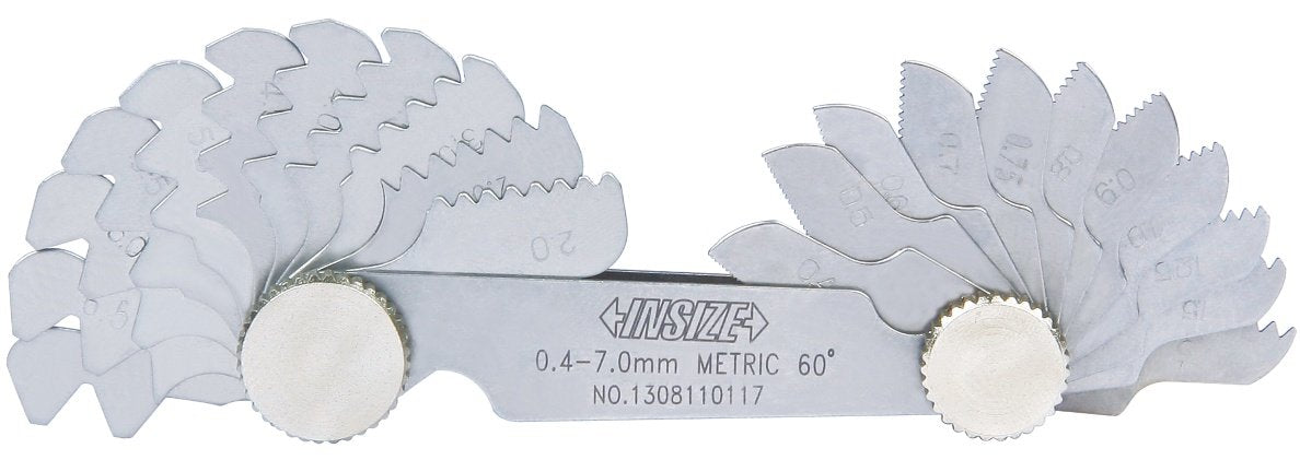 INSIZE 4820-124 Pitch Gage, 0.25 mm-7.0 mm