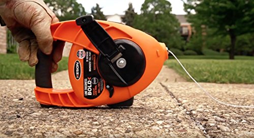Keson P100 Octoganal Chalk Line Reel, 1.5mm String, 2-4-Ounce Capacity, 100-Foot