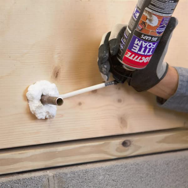 Loctite Tite Foam Big Gaps Spray Foam Sealant, 12 fl oz Can, Polyurethane Expanding Insulation (Pack of 12)