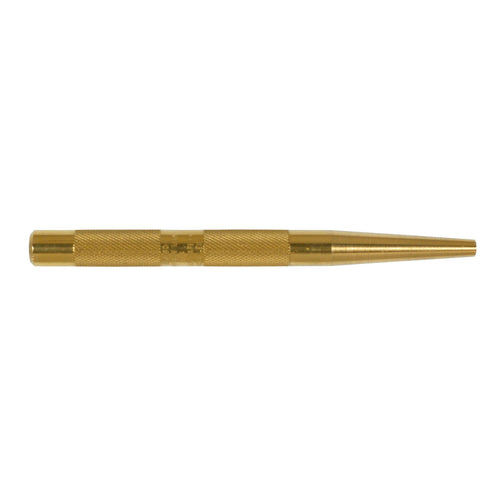Mayhew Tools 25080 Knurled Solid Punch, 1/4" x 6", Brass