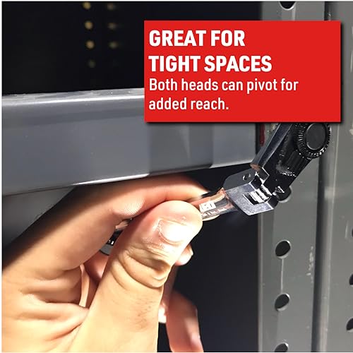 EZRED 4S04 Micro Combo Dual Ratchet Socket with 1/4" Square Drive & Magnetic Bit Drive