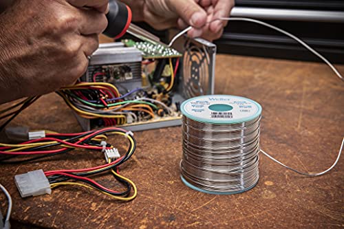 Weller WSW SAC M1 (T0051386599) Lead Free Solder Wire, Dia: 0.3 mm / 0.012 in, Wt: 500 g / 17.637 oz, Alloy Sn96.5Ag3.0Cu0.5, Flux content 3.5%