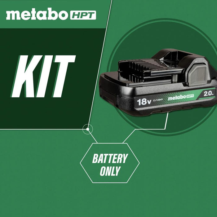 Metabo HPT Battery, 18V - 2.0Ah Lithium Ion - 377797M
