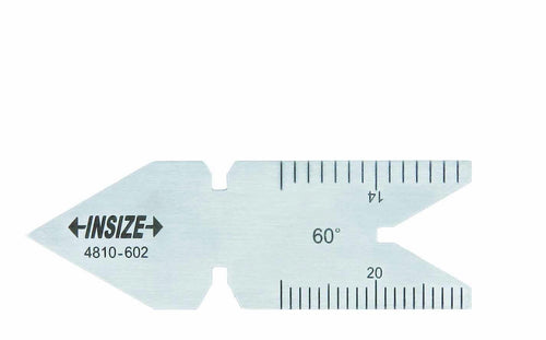 INSIZE 4810-601 Center Gage, 60 Degree, Graduation 0.5 mm and 1 mm