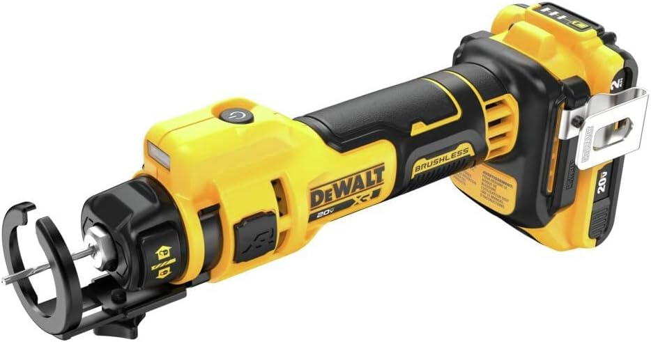 DEWALT DCE555D2 20V MAX Drywall Cutting Tool, Cut Out Tool, 2 Batteries and Charger Included