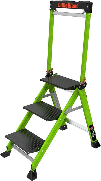 Little Giant Ladders, Jumbo Step, 3-Step, 3 Foot, Step Stool, Fiberglass, Type 1AA, 375 lbs Weight Rating, (11933)