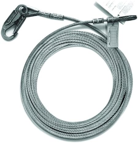 Guardian 10421 4-Foot Galvanized Cable Choker Anchor with 3-Inch O-Ring and Snaphooks