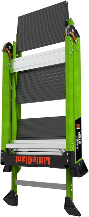 Little Giant Ladders, Jumbo Step, 3-Step, 3 Foot, Step Stool, Fiberglass, Type 1AA, 375 lbs Weight Rating, (11933)