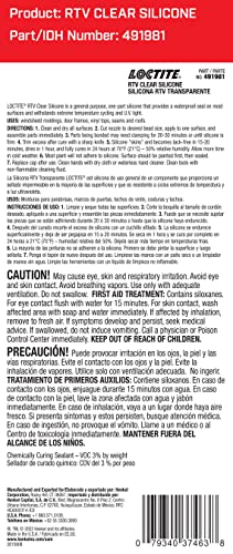 LOCTITE Automotive RTV Clear Silicone Adhesive – Indoor & Outdoor Sealant, Waterproof, Flexible, Protects Wiring - 80 ml, 1 Pack