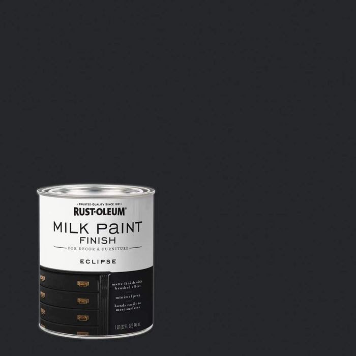 Rust-Oleum Milk Paint Finish, Quart, Eclipse, 32 Fl Oz (Pack of 2)