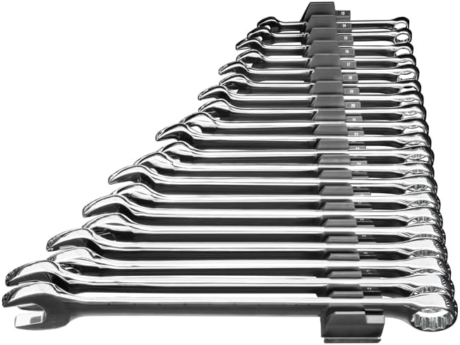 Ernst Manufacturing Wrench Pro Wrench Storage for 20 Wrenches with Anti-Slip Cleats - Hi-Viz - Made in USA