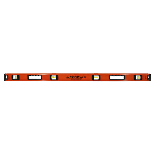 Johnson 1253-4800 Heavy Duty I-Beam Aluminum Level, 48", Orange