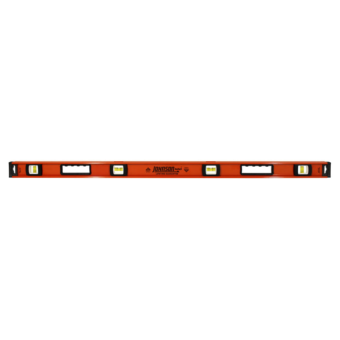 Johnson 1253-4800 Heavy Duty I-Beam Aluminum Level, 48", Orange
