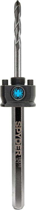 Spyder Hex10 1/2-inch Quick Change Hole Saw Arbor and TCT Pilot Bit Assemby for Cement and Masonry