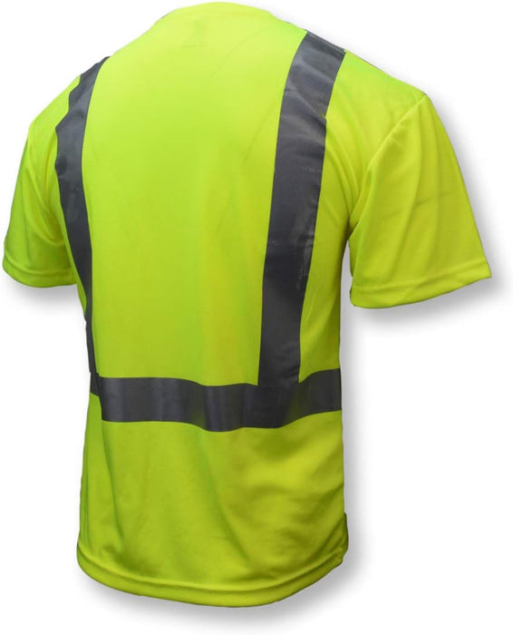 Radians ST11B Type R Class 2 Short Sleeve Black Bottom T-Shirt - Orange/Black - Size 2X