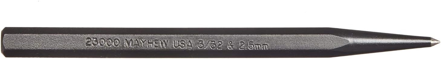 Mayhew Pro 23000 1/4-Inch Prick Punch 3/32" - 2.5mm x 4"