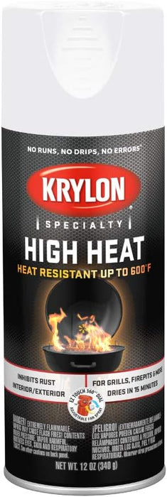 12 oz Krylon K01505777 High Heat White Spray Paint
