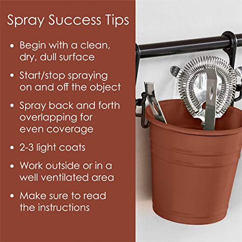 Krylon Fusion All-In-One Adhesive Spray Paint for Indoor/Outdoor Use, 12 oz, Terracotta