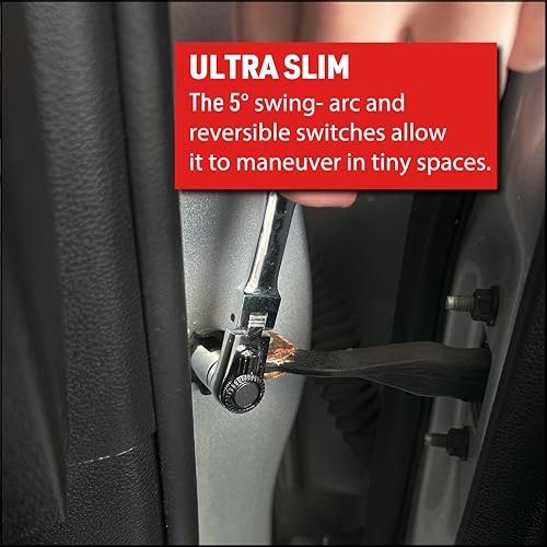 EZRED 4S04 Micro Combo Dual Ratchet Socket with 1/4" Square Drive & Magnetic Bit Drive