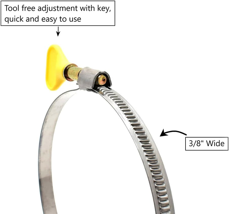 Big Horn 11741PK 4-Inch Key Hose Clamp (Pack of 5)