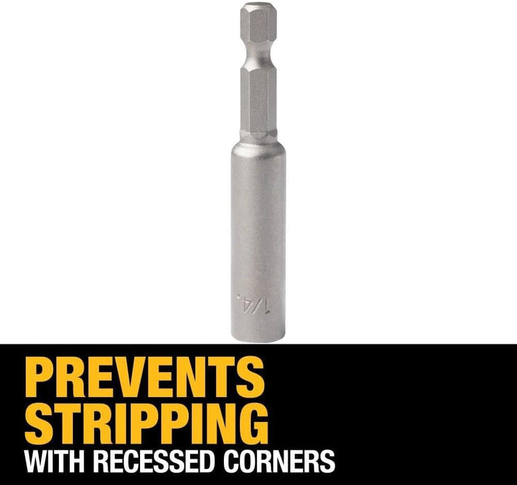 DEWALT DW2221IRB Impact Ready Long Magnetic Nut Driver, 1/4 in Drive, Steel