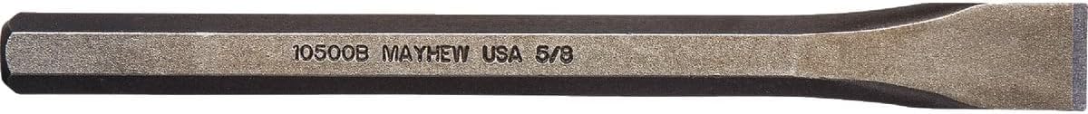 Mayhew Tools 10502 Carded Cold Chisel, 5/8" x 6-1/2", Shot Blast Finish