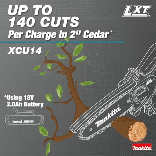 Makita XCU14SR1 18V LXT Lithium-Ion Brushless Cordless 6 Inch Pruning Saw Kit (2.0Ah)