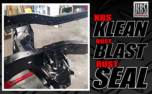 KBS Coatings 4402 Satin Black Rustseal -1 quart, Covers 50 Sq Ft, Proven Rust Prevention