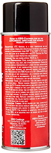 KBS Coatings 65102 Jet Black Xtreme Temperature Coating - 12 fl. oz.