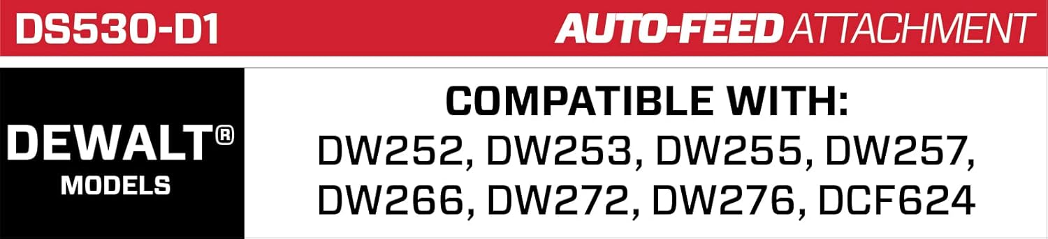 Senco DS530-D1 DuraSpin Auto-Feed Screwdriver Attachment For Dewalt, 1" to 3"