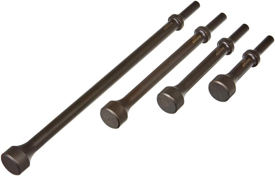 Mayhew Tools 32025 Pneumatic Hammer, 4-Piece Set, Black Oxide Finish 4-Piece Set Standard Package